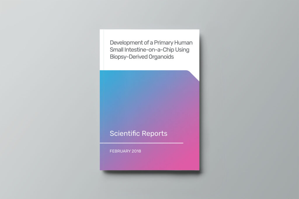 Development of a Primary Human Small Intestine-on-a-Chip Using Biopsy-Derived Organoids