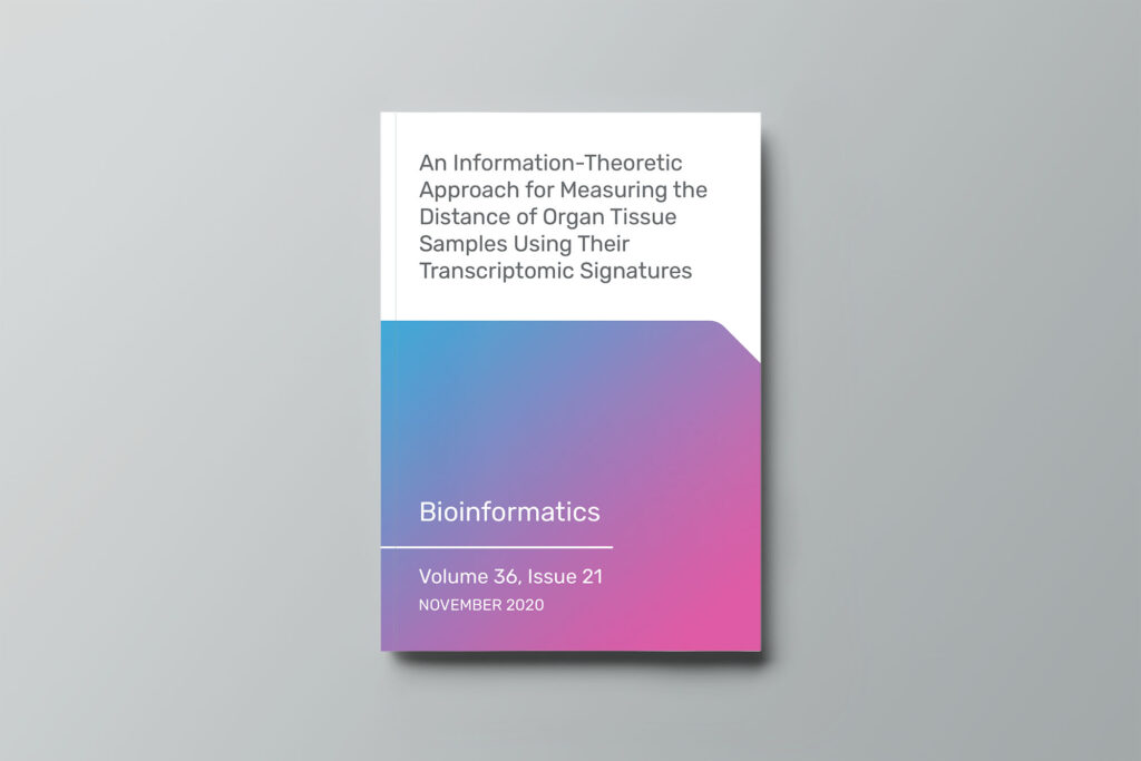 An Information Theoretic Approach for Measuring the Distance of Organ Tissue Samples Using Their Trascriptomic Signatures