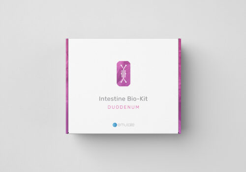 Product packaging for the Emulate Duodenum Intestine-Chip Bio-Kit