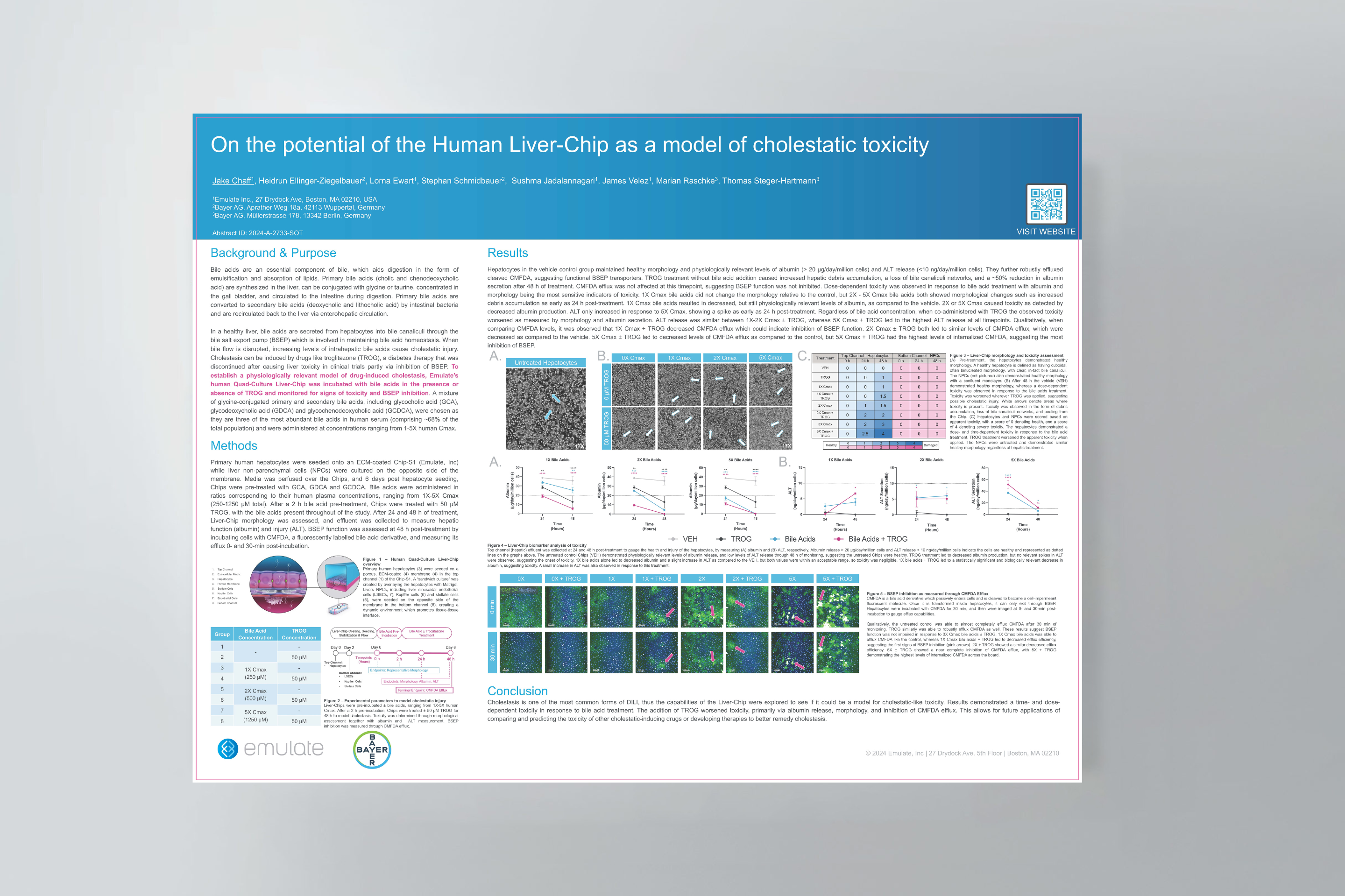 On the potential of the Human Liver-Chip as a model of cholestatic toxicity