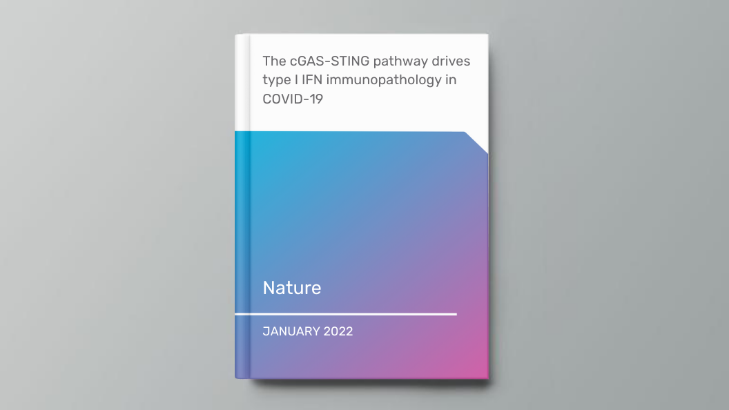 The cGAS-STING pathway drives type I IFN immunopathology in COVID-19