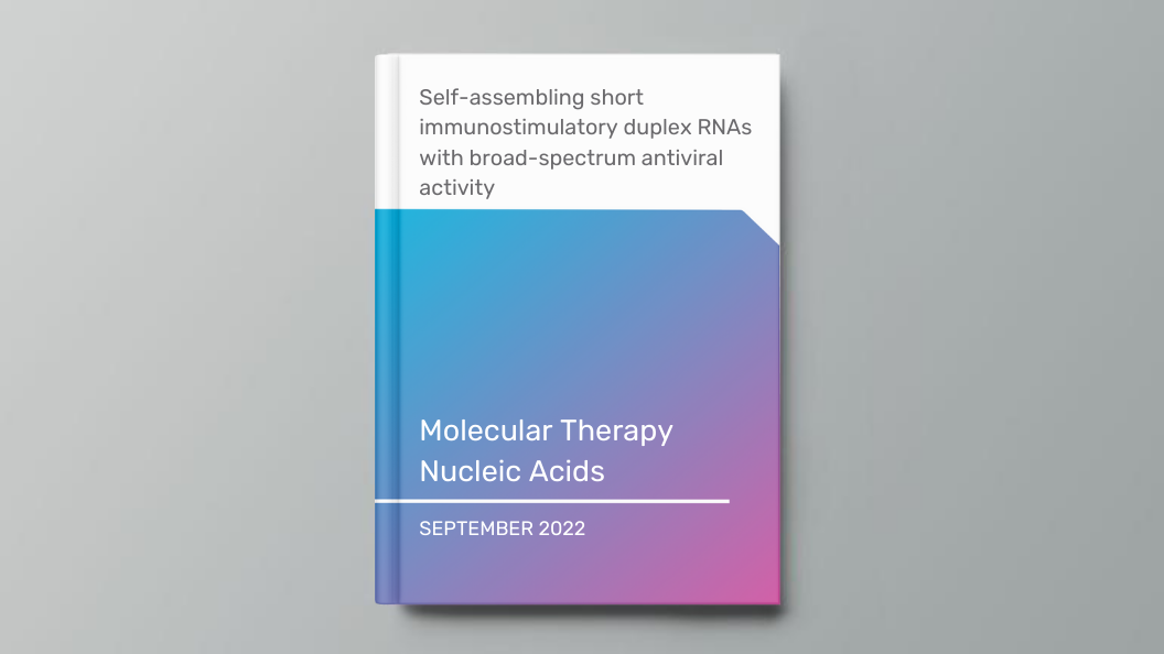 Self-assembling short immunostimulatory duplex RNAs with broad-spectrum antiviral activity