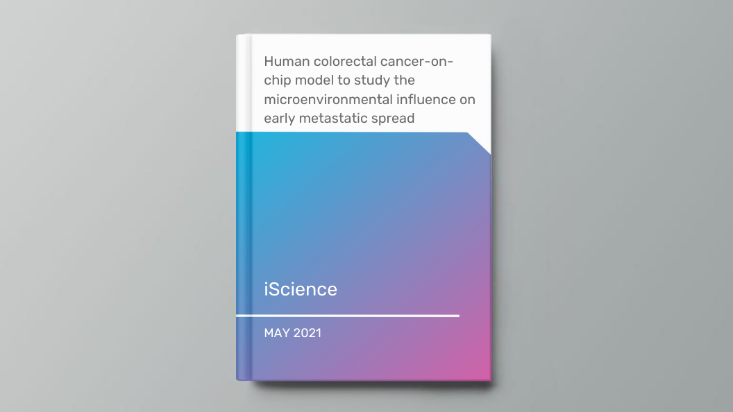 Human colorectal cancer-on-chip model to study the microenvironmental influence on early metastatic spread
