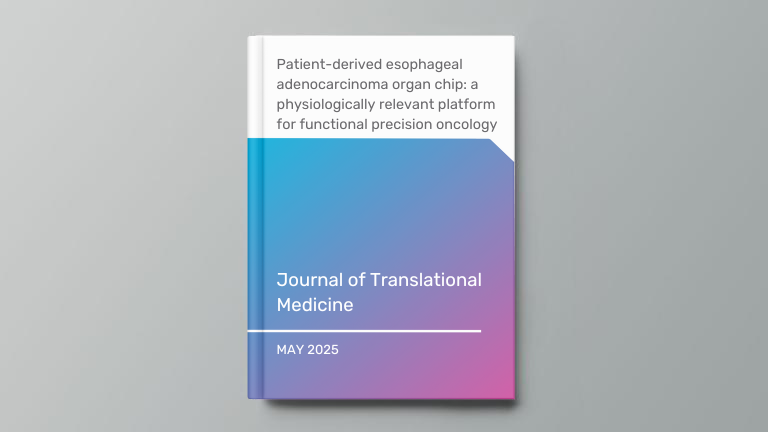 Patient-derived esophageal adenocarcinoma organ chip: a physiologically relevant platform for functional precision oncology